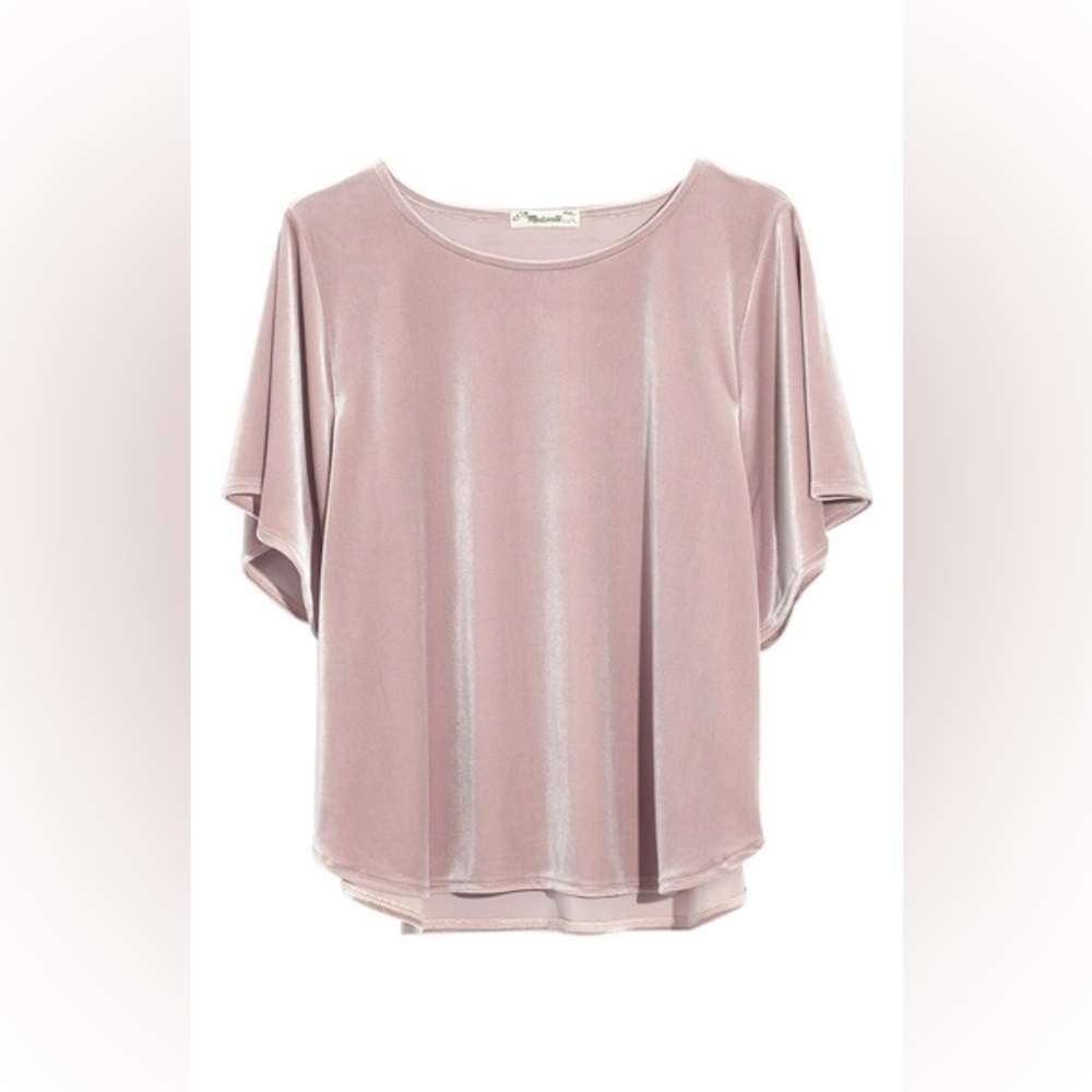Madewell Velvet Butterfly Top Size Medium